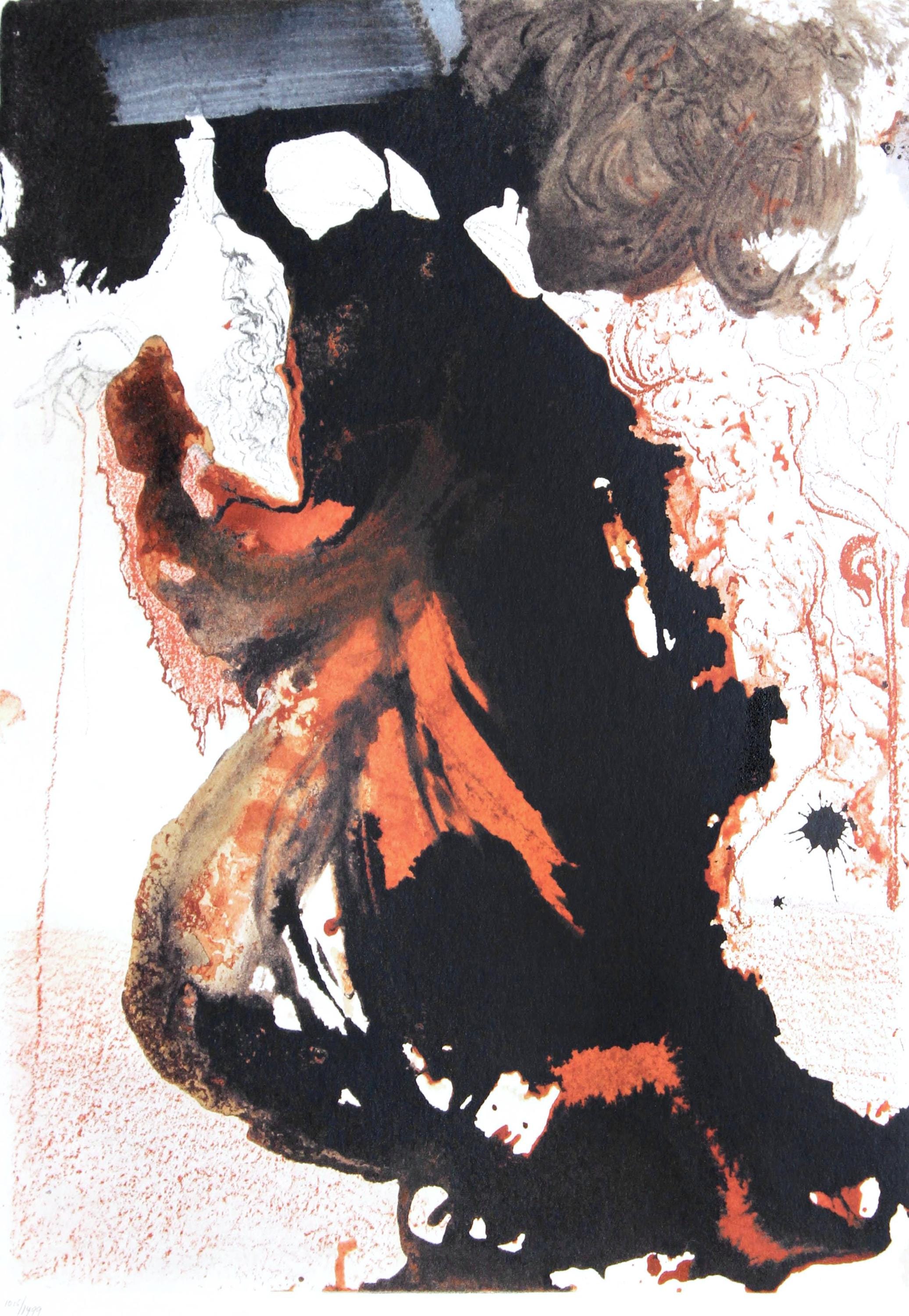 Salvador Dali, Composition (Michler/Löpsinger 1600; Field 69-3), Biblia Sacra, Limited Edition Lithograph