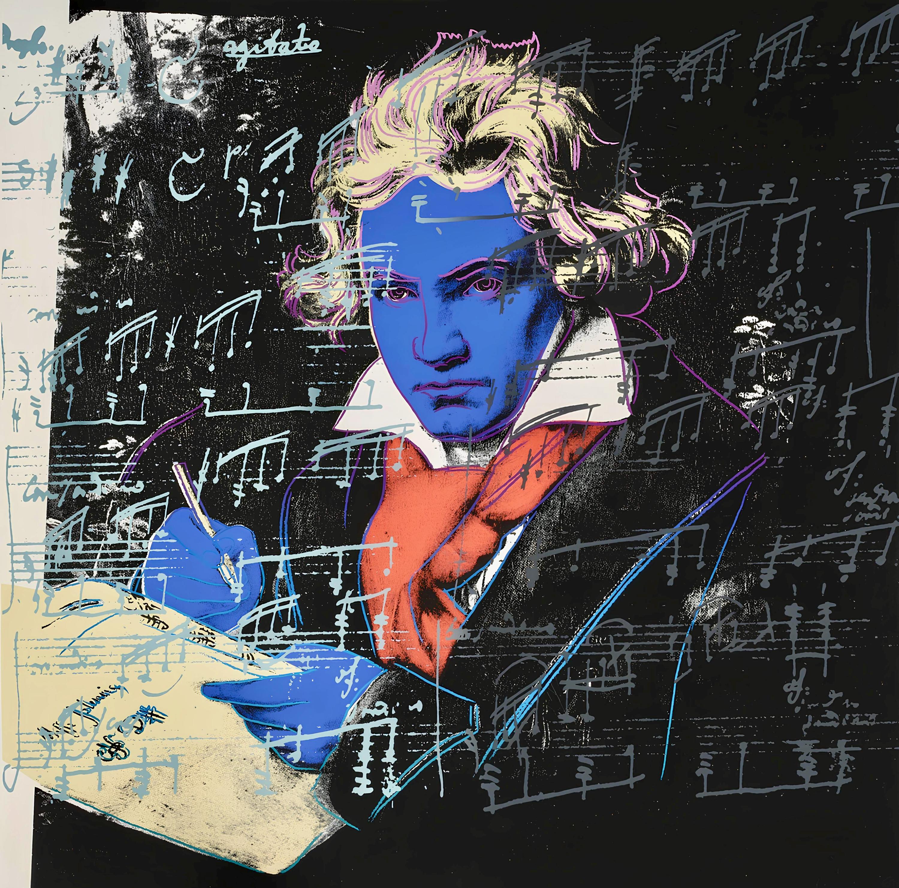 Andy Warhol, Beethoven, Nº390, Official Limited Edition, Sunday B
