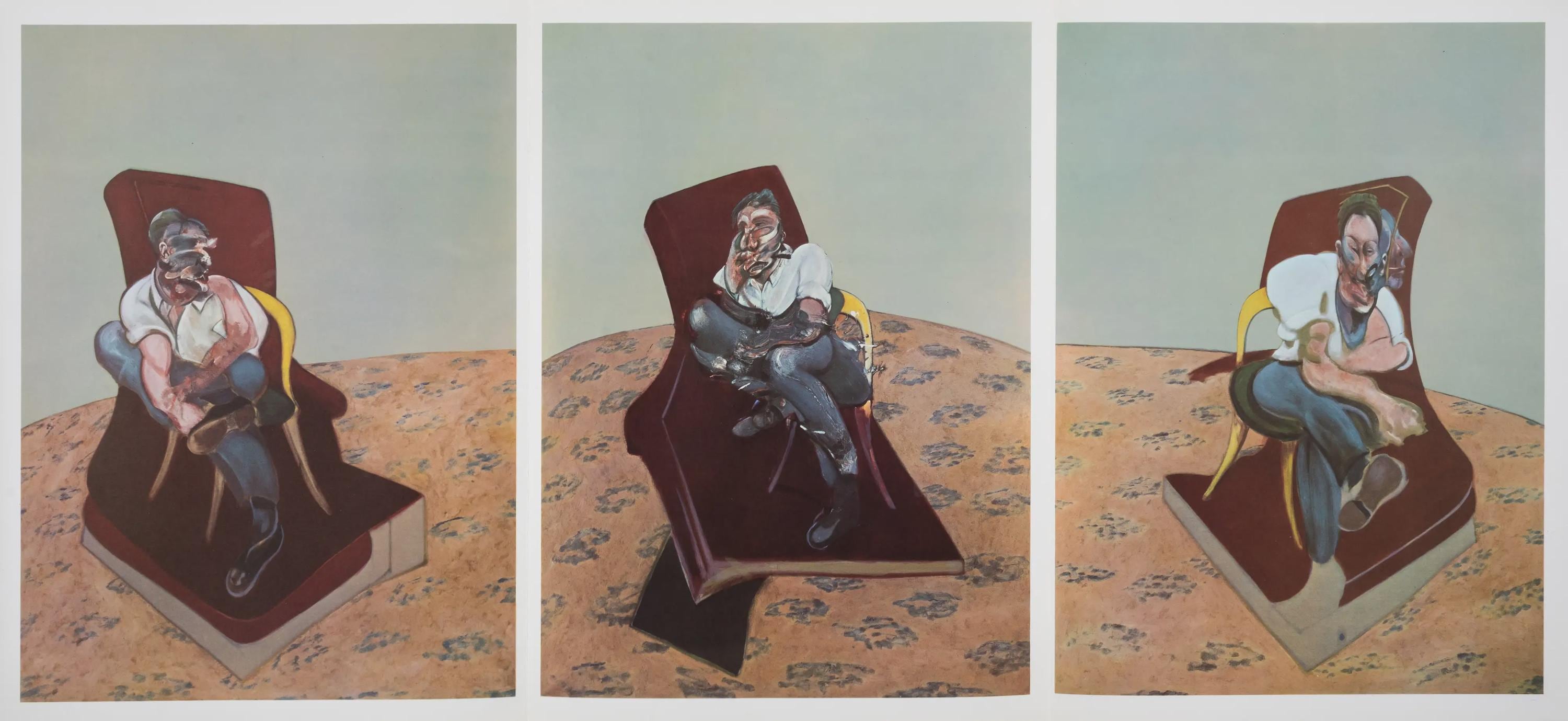 Francis Bacon, Three Studies for Portrait of Lucian Freud