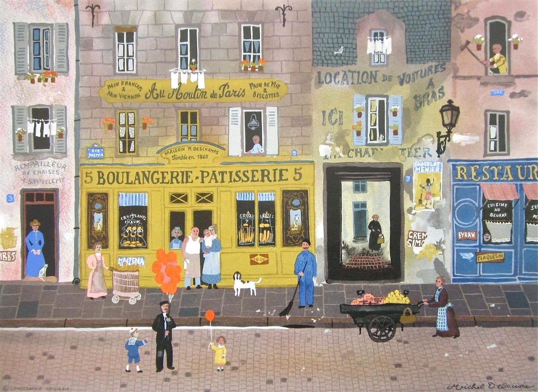Michel Delacroix, Au Moulin De Paris, Limited Edition Lithograph
