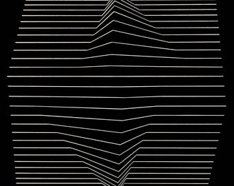 Victor Vasarely, Composition, Ondulatoires, Héliogravure en édition limitée