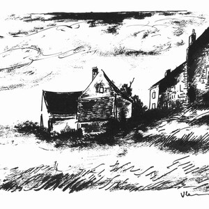 Maurice de Vlaminck, La Potinière à Rueil (Walterskirchen 275), Vlaminck, Signed, Limited Edition Lithograph