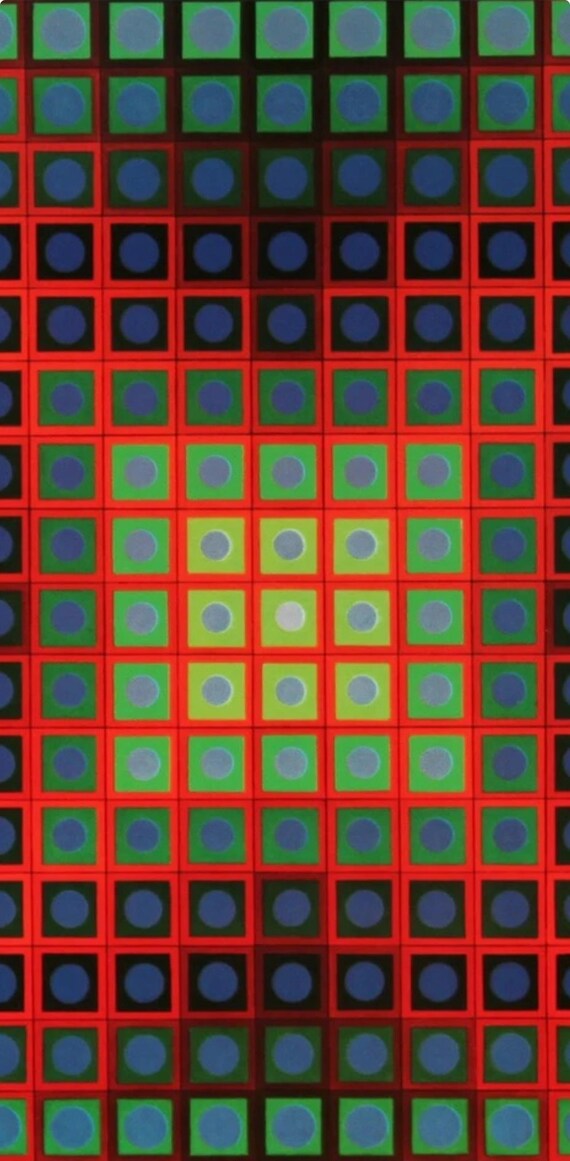 Victor Vasarely, Composition, Folklore Planétaire, Limited Edition