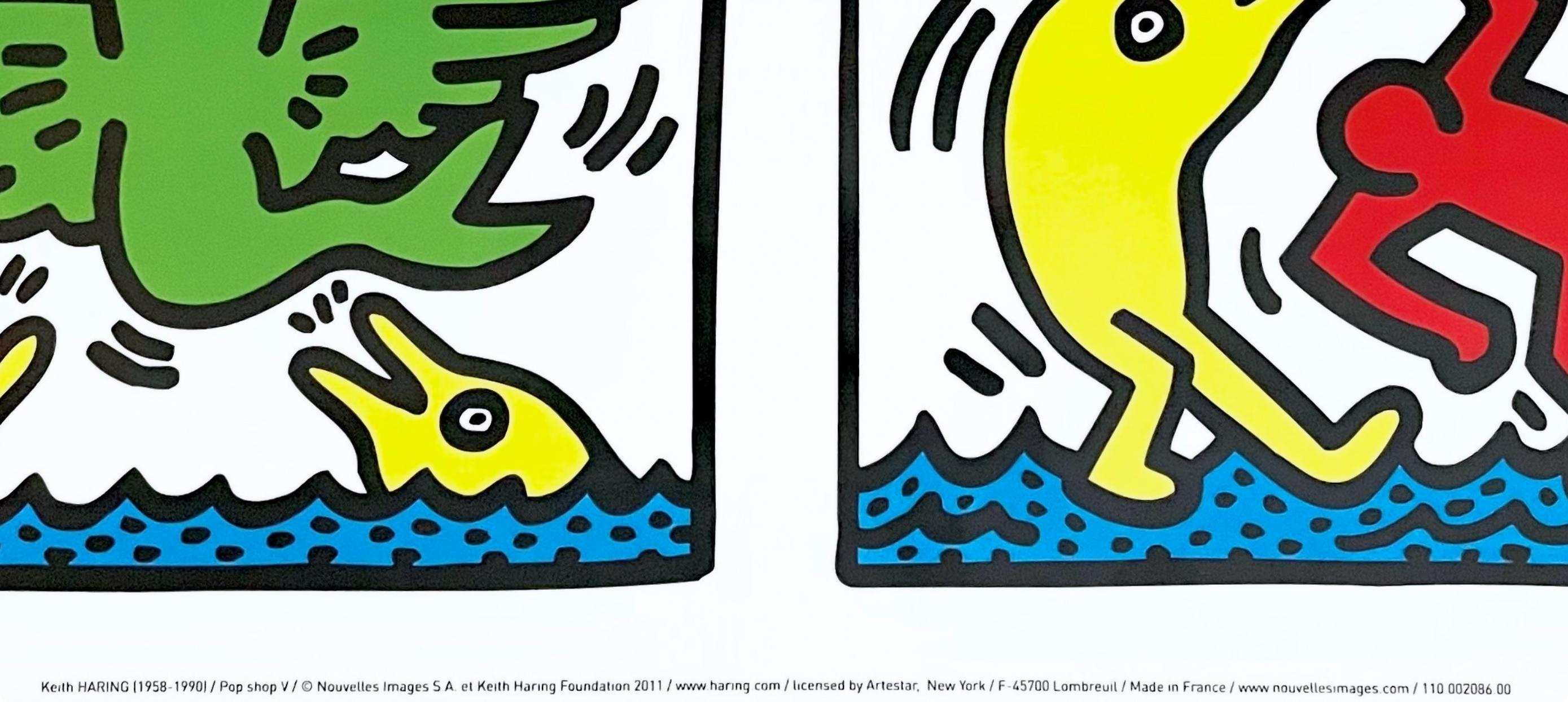 キース・ヘリング ラジオ キース・ヘリング、ポップショップクアッドV、公式版オフセット