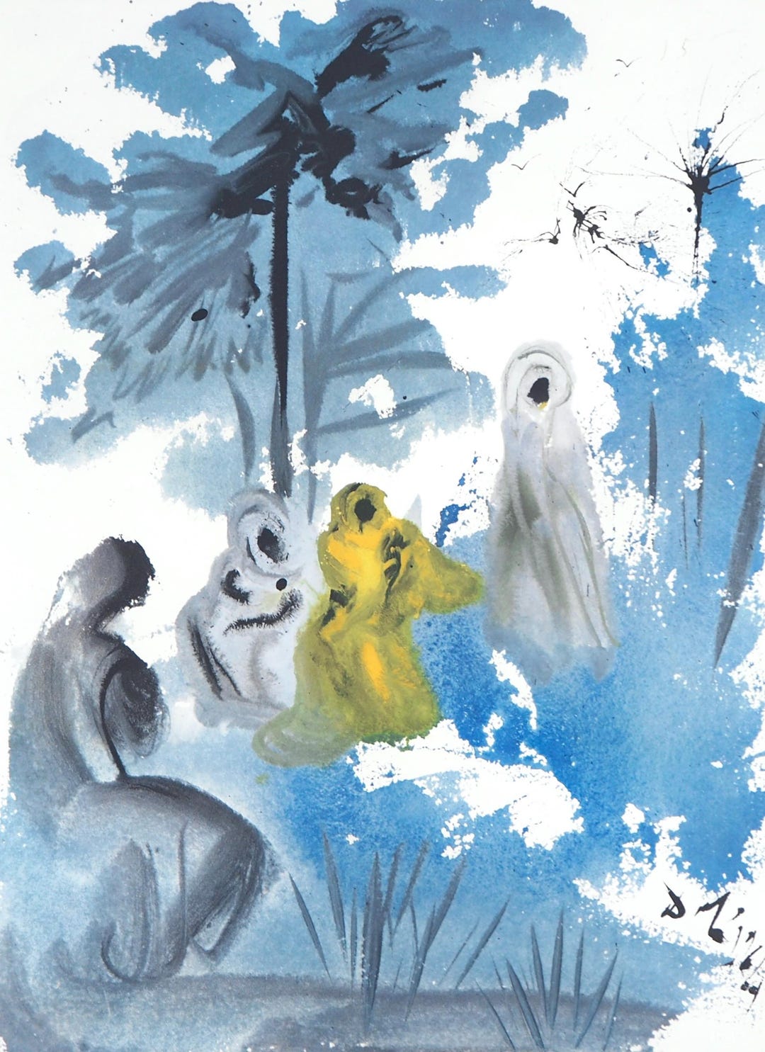 Salvador Dali, Composition (Michler/Löpsinger 1600; Field 69-3