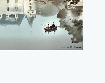 Michel Delacroix, Azay Le Rideau, Limited Edition Lithograph - Etsy
