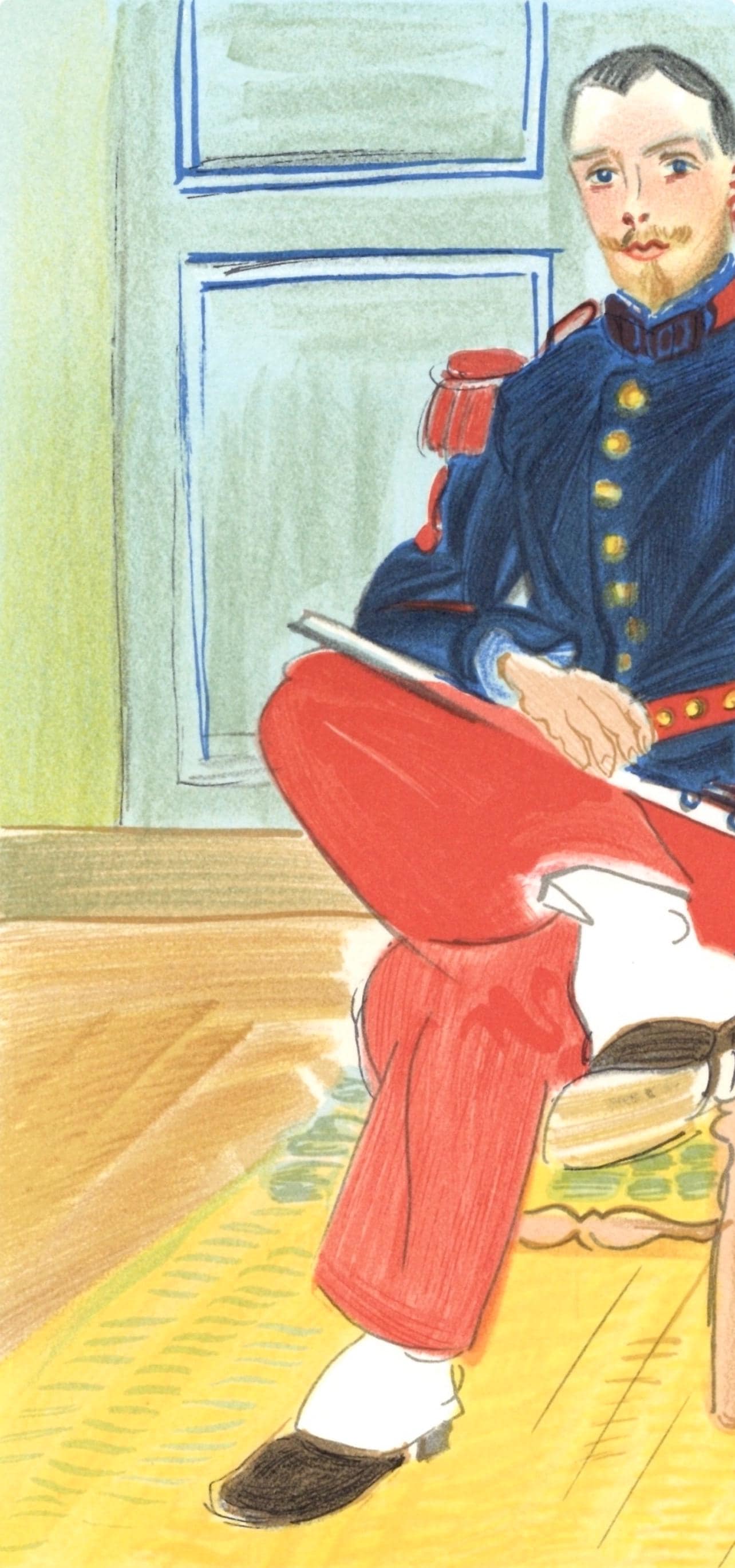 Ｋラウル・デュフィのリトグラフ　Le Flutiste ラウル・デュフィ、Le Flûtiste、レプリカ、Lettre à mon peintre