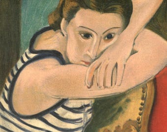 Henri Matisse, Madame L.D. Les Yeux Bleus, Portraits par Henri Matisse, Limited Edition Lithograph