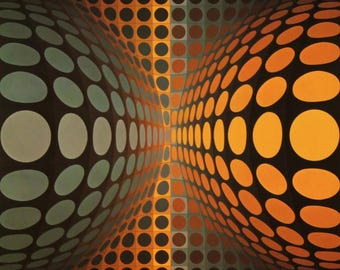 Victor Vasarely, Composition, Vega, Héliogravure en édition limitée