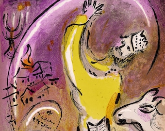 Marc Chagall, Solomon, From Drawings for the Bible, Verve, Revue