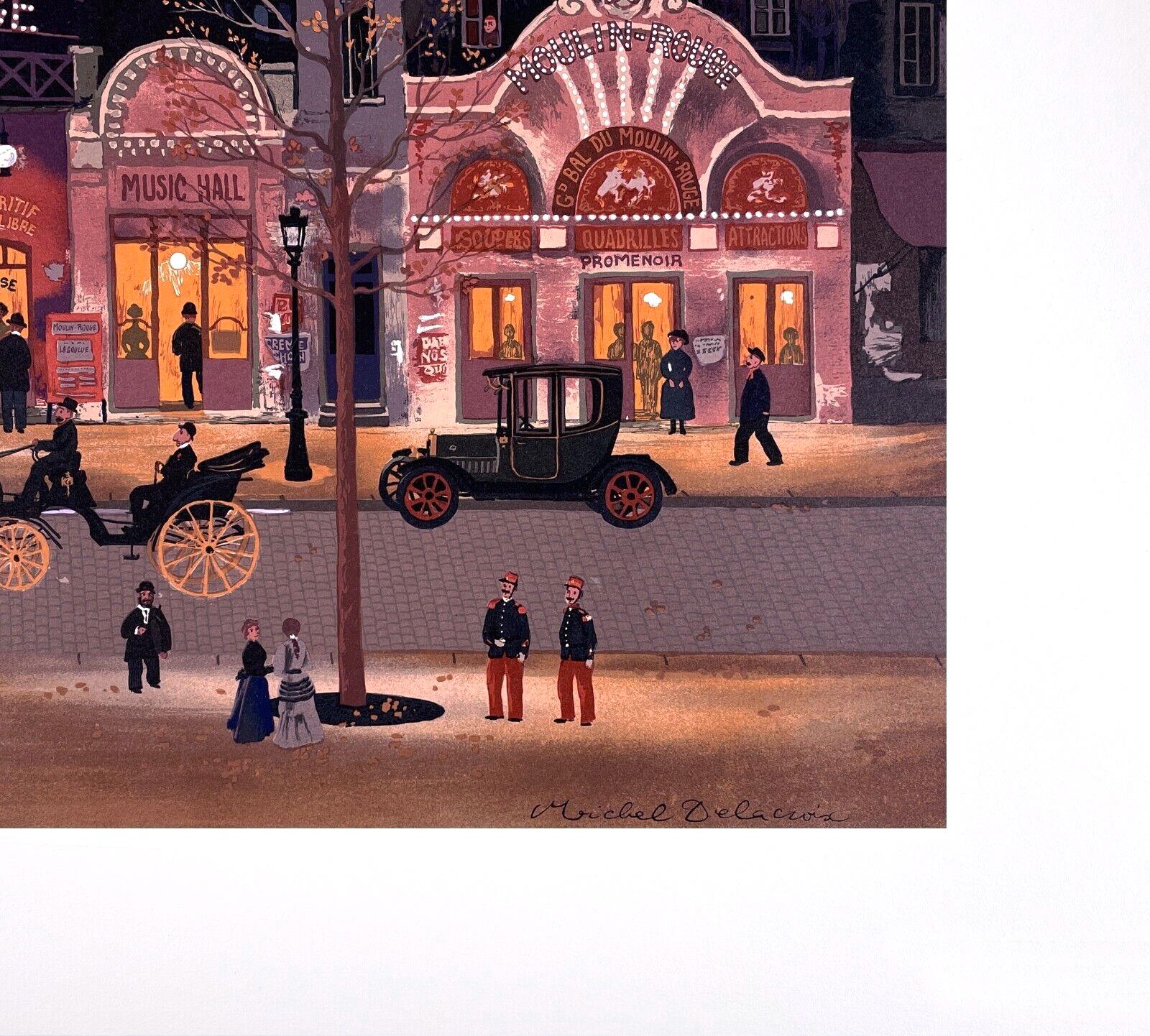 Michel Delacroix, Le Moulin Rouge, Limited Edition Lithograph - Etsy