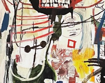 ジャン ミシェル バスキア VIEW 板 原画 手書き 画廊認識票 サイン入 ジャン=ミッシェル・バスキア サイン入り画集 / ジャン=ミッシェル