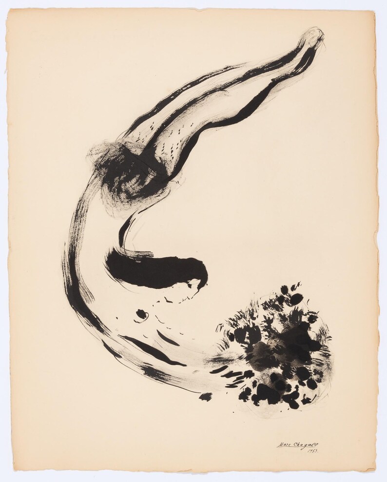 Marc Chagall, the Offering, From Color of Love, Limited Edition ...