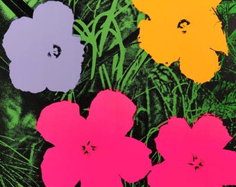 Andy Warhol, Kwiaty, nr 73, Wydanie oficjalne, Niedziela B. Poranek, Sitodruk