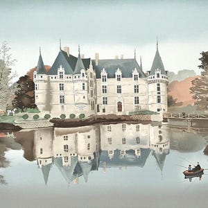 Michel Delacroix, Azay le Rideau, Litografía de edición limitada