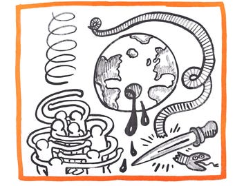 Keith Haring, Composition, Against All Odds, Limited Edition Lithograph