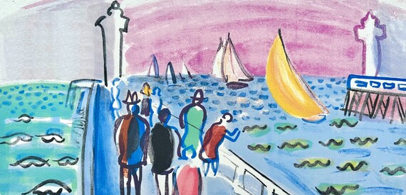 Raoul Dufy, Composition, Les Côtes Normandes, Limited Edition