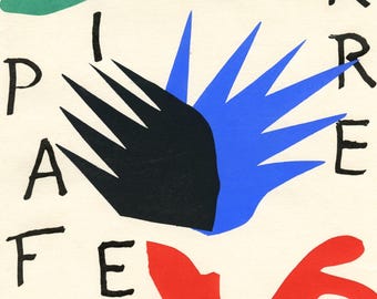 Henri Matisse, Kompozycja (Duthuit nr 17), Pierre à feu, Les Miroirs profonds, Litografia w edycji limitowanej