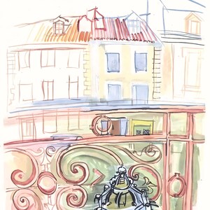 Raoul Dufy, La fenêtre de Dufy à Aspet, Vacances forcées