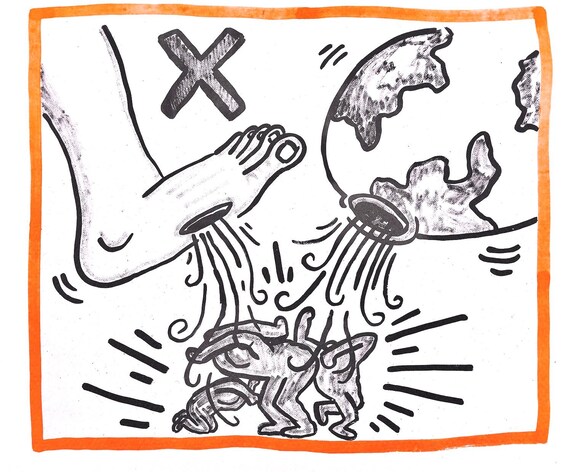 キース・ヘリング『コンポジション』『アゲインスト・オール