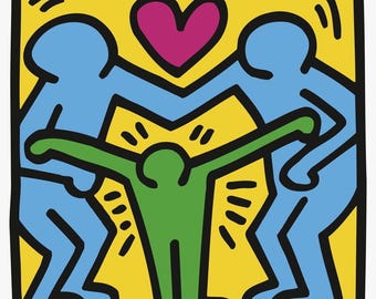 Keith Haring, Untitled (Family), Official Edition Silkscreen