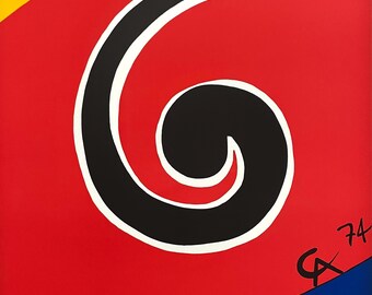 Alexander Calder, Sky Swirl, Collection Braniff International Airways Flying Colors, lithographie en édition limitée