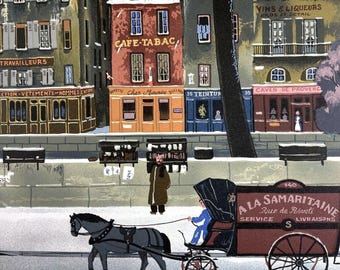 Michel Delacroix, La Neige Sur La Seine, Limited Edition