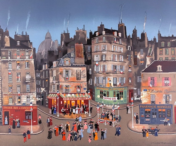 Michel Delacroix, Le Grand Bal, Limited Edition Lithograph - Etsy