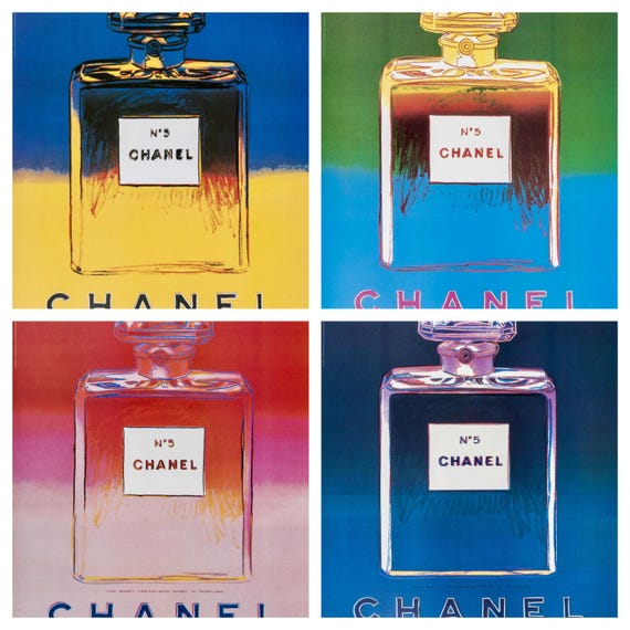 Andy Warhol, Chanel No. 5, Suite of Four, Official Edition Chanel