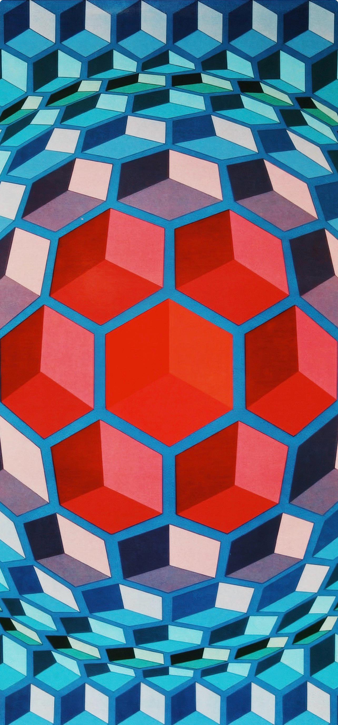 Victor Vasarely, Cheyt-mc-4, From Progressions I, Original Edition