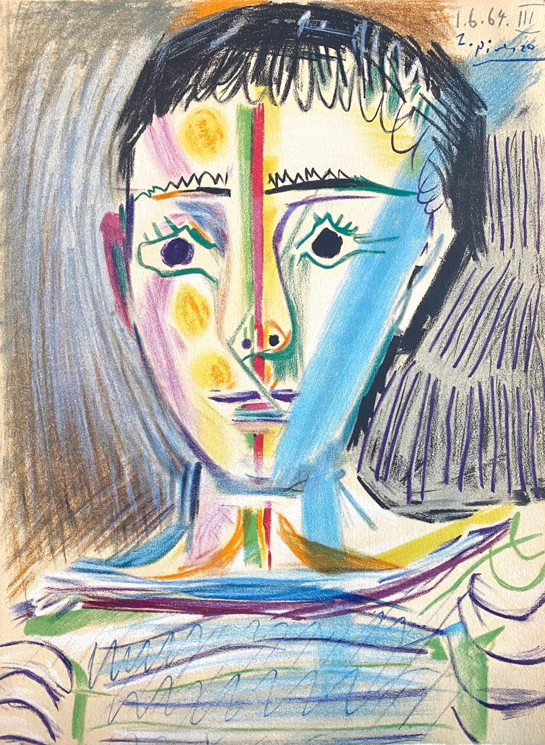Le jeune artiste by Pablo Picasso (1954) : Print Engraving