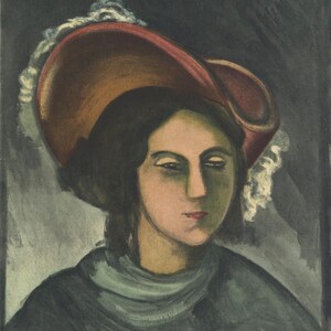 Maurice de Vlaminck, Portrait de Madeleine, Vlaminck, Signed, Limited Edition Lithograph