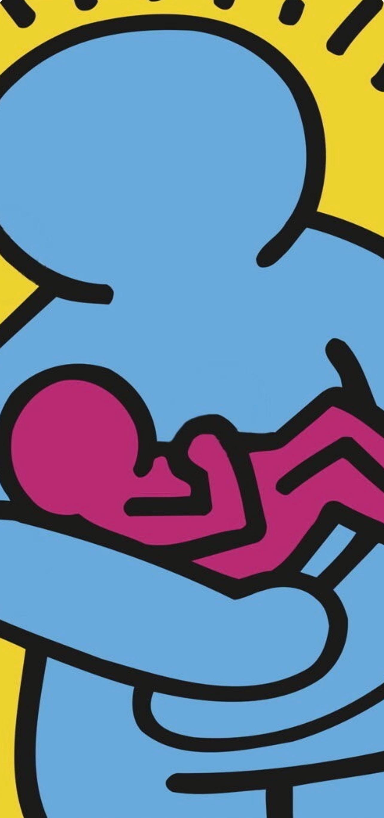 Keith Haring, Untitled (mother and Baby), Official Edition