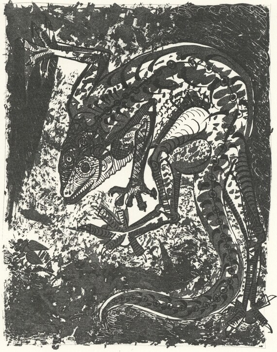 Pablo Picasso, Le Lézard (the Lizard) (orozco P.82), Histoire