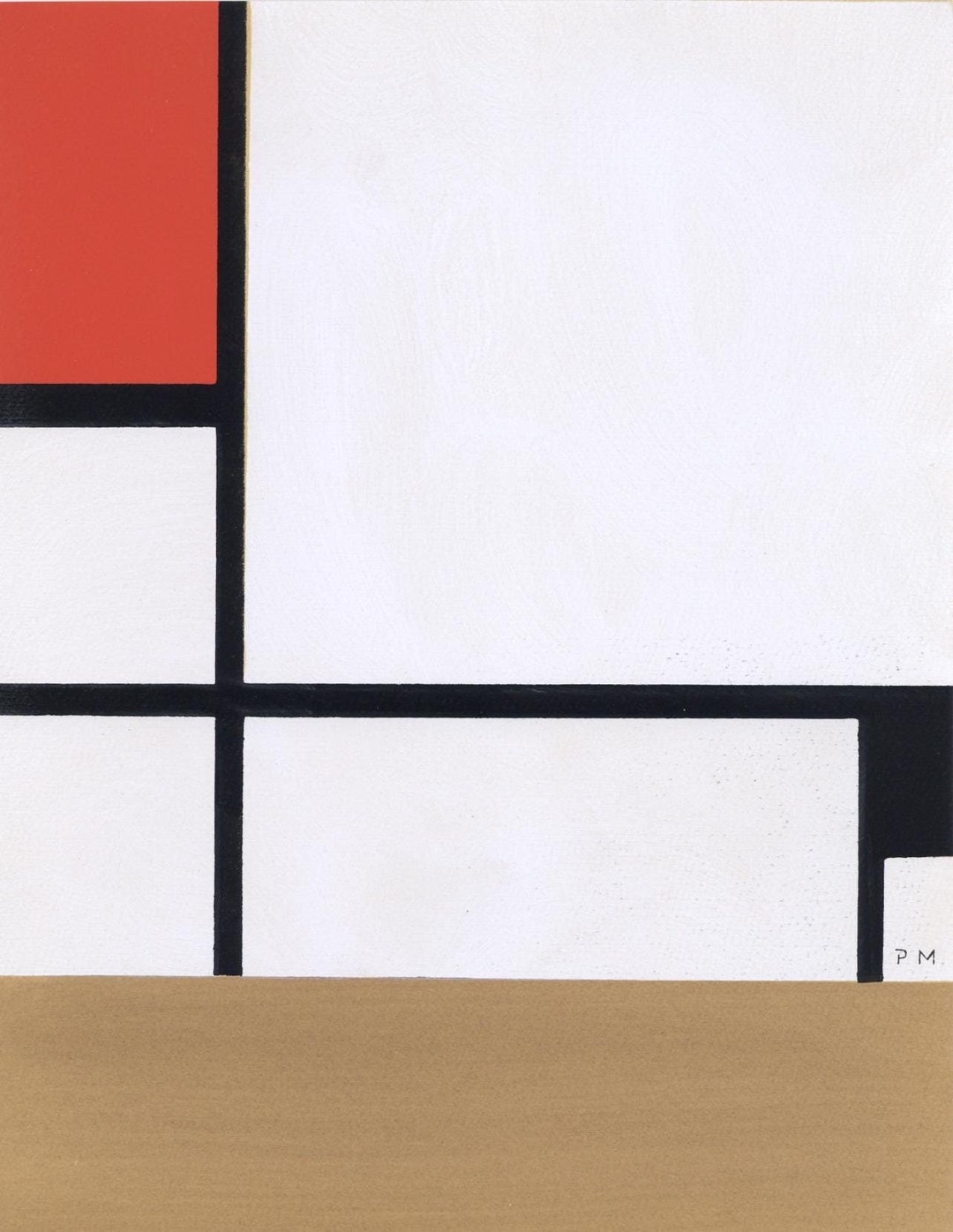 Piet Mondrian, Composition, Xxe Siècle, Limited Edition Lithograph