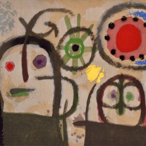 Joan Miró, Composition (Cramer 103; Mourlot 382-383), Miró Cartones 1956-1965, Limited Edition Lithograph