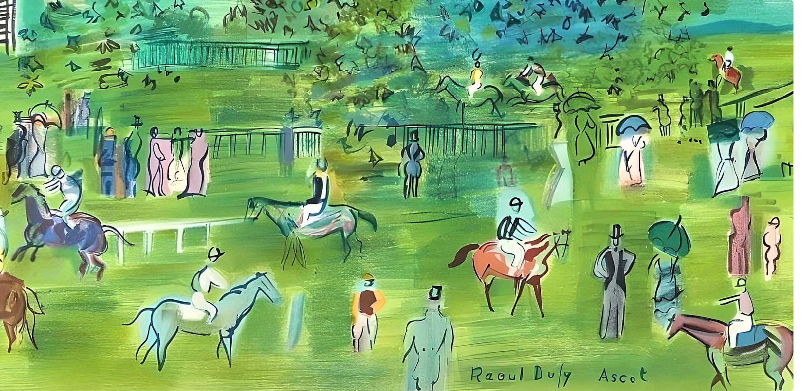 RAOUL DUFY、ASCOT、海外版超希少レゾネ、新品額付 Raoul Dufy, Ascot, Raoul Dufy, Collection Pierre Lévy, Limited