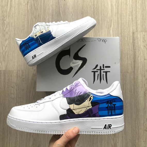 Zapatillas personalizadas Jujutsu Kaisen Zapatillas de anime pintadas a  mano Zapatillas Air Force personalizadas Diseño inspirado en Gojo y