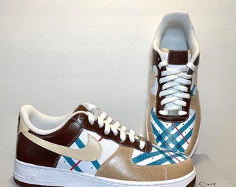 Air Force 1 Custom Brown, Nike Air Force 1 Custom | Handmade | air force 1 customs, Designed Air Force 1, Custom Air Force 1 Brown
