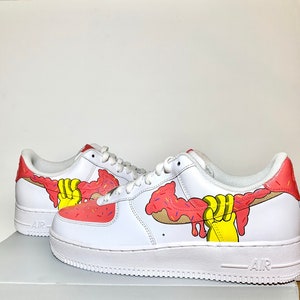 Personalized Air Force 1 Simpsons Custom Air Force 1 | Custom Simpsons, Simpsons Donut, Custom Simpsons Air Force, Custom Air Force 1 Pink