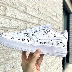 Personalized Air Force 1 Little Stars Custom Air Force 1 | Handmade | Men shoes | Women Shoes | Custom Minimalist Shoe