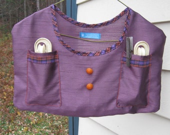 Purple Clothespin Bags