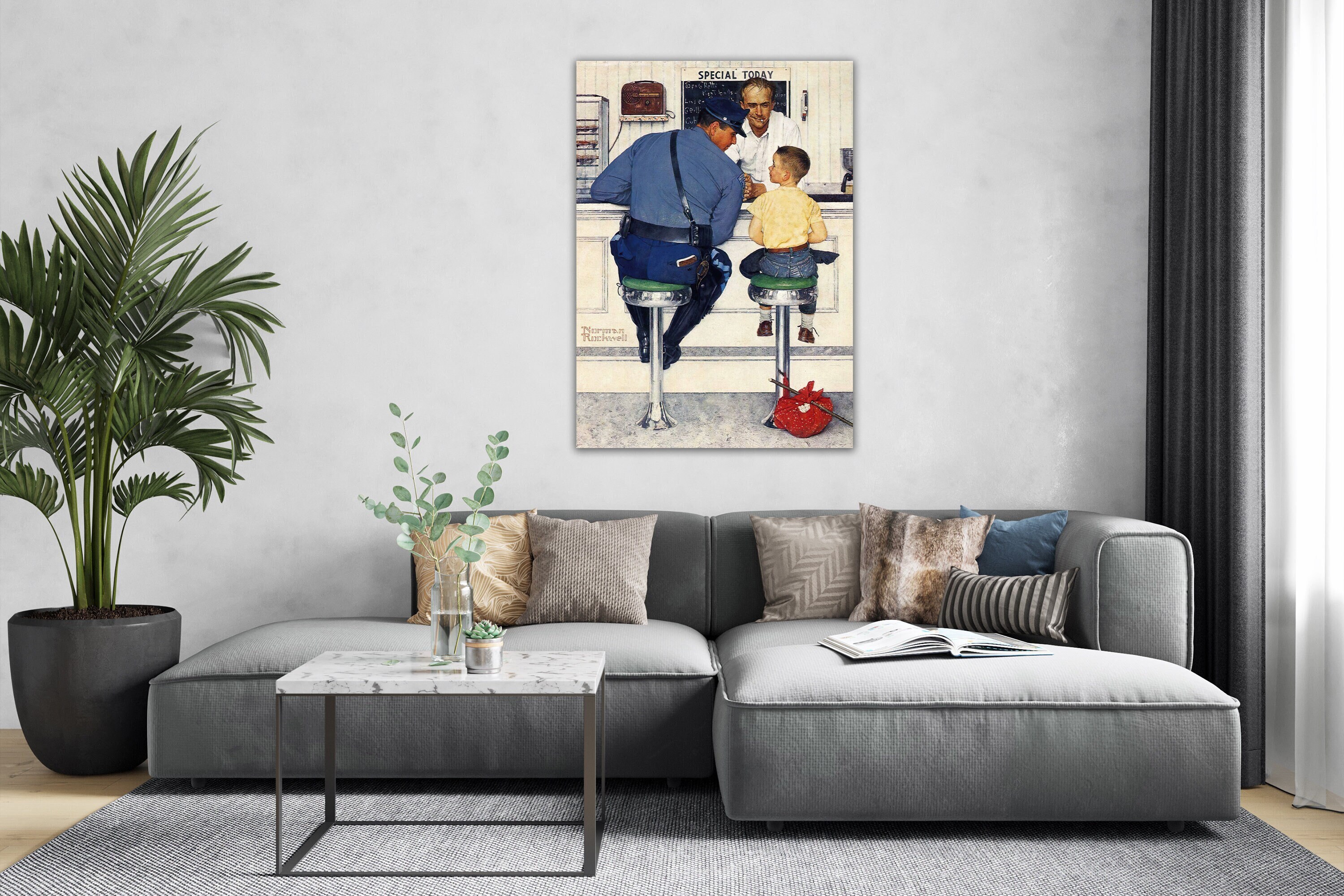 Norman rockwell print runaway - Etsy 日本