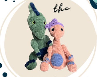 Presley the Parasaurolophus Crochet Pattern PDF DOWNLOAD | Amigurmi Crochet Pattern | Hook13Creations