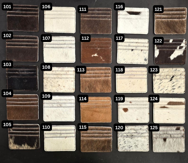 Genuine Hair-On Cowhide Wallet – Slim Card Holder with ID Pocket – Western Style Minimalist Purse for Women & Men image 10