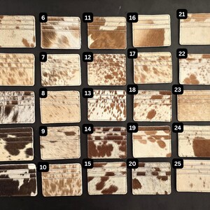 Genuine Hair-On Cowhide Wallet – Slim Card Holder with ID Pocket – Western Style Minimalist Purse for Women & Men image 2