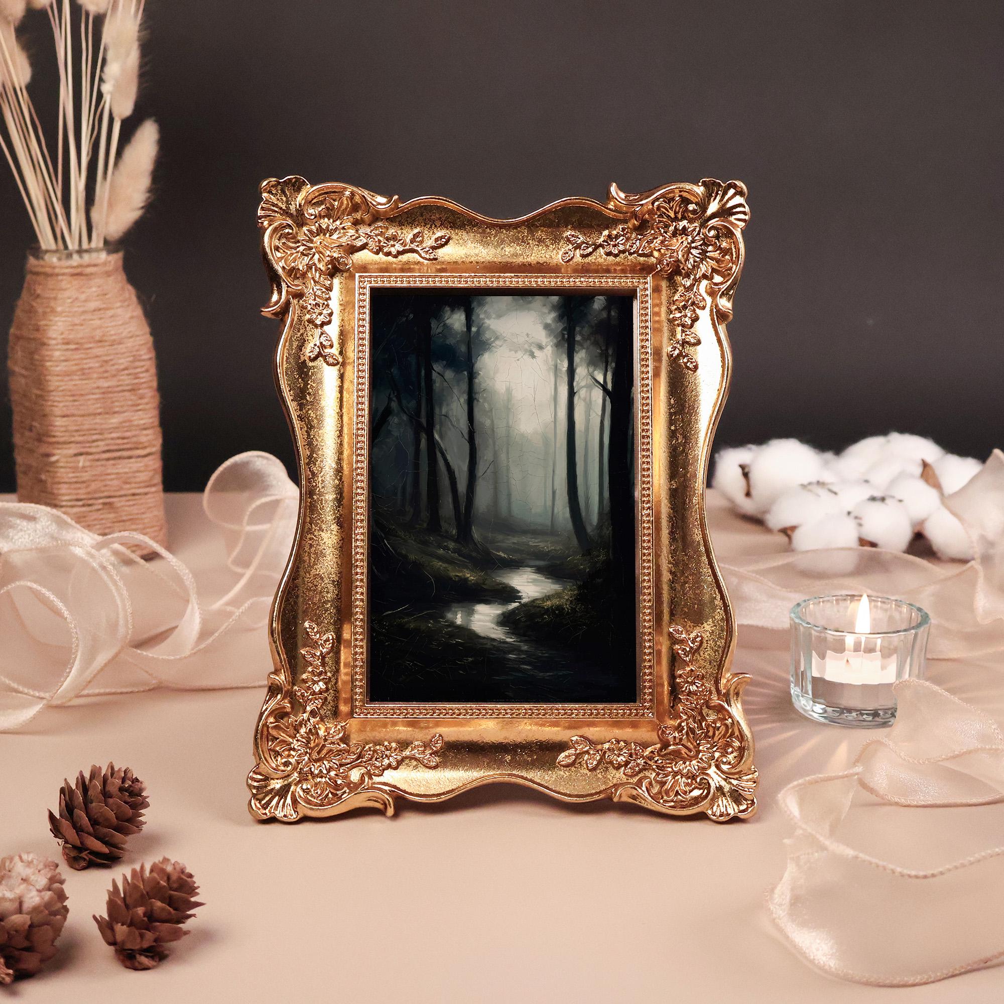 7x9 Frame Dark Wood - Etsy