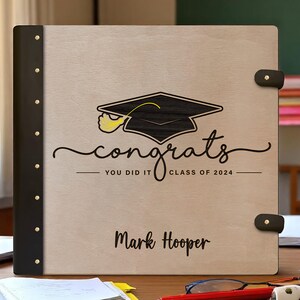 Binder Graduating Class Personalized Graduation Congrats Binder | Class of 2024 Memory ...