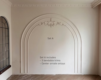 Bendable Strip Molding Trim for Furniture, Walls, Ceilings – Flexible Curved Arch Headboard Wall Art, Paintable DIY Decor
