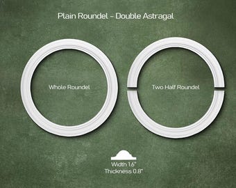 Roundel and Semi-Circle Arch Trim, Decorative Door and Wall Moulding Trims, Furniture Plain Round Rings